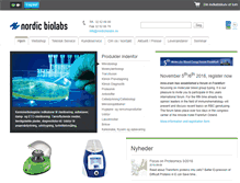 Tablet Screenshot of nordicbiolabs.dk