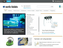 Tablet Screenshot of nordicbiolabs.se